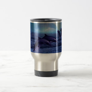 Mug De Voyage Les dauphins s'amusent et jouent