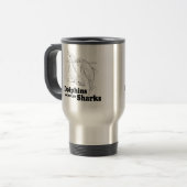 Mug De Voyage Les dauphins sont les requins gais (Devant gauche)