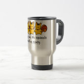 Mug De Voyage Les écureuils volent ma santé d'esprit (Devant droit)