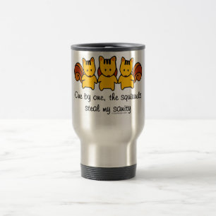 Mug De Voyage Les écureuils volent ma santé d'esprit