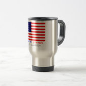 Mug De Voyage Les Etats-Unis d'Amérique, (Devant droit)