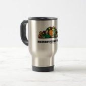 Mug De Voyage Les Herbivores gouvernent ! (Pile De Légumes) (Devant gauche)