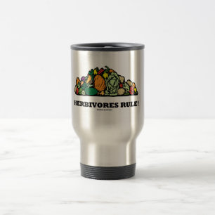 Mug De Voyage Les Herbivores gouvernent ! (Pile De Légumes)