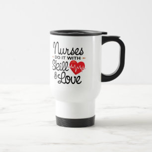 Mug De Voyage Les infirmières drôles le font avec la compétence