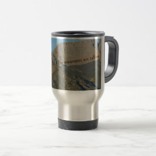 Mug De Voyage Les Montagnes Appelent : Thème de la montagne