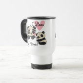 Mug De Voyage Les pandas I aiment ma Nana (Devant gauche)