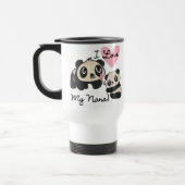 Mug De Voyage Les pandas I aiment ma Nana (Gauche)