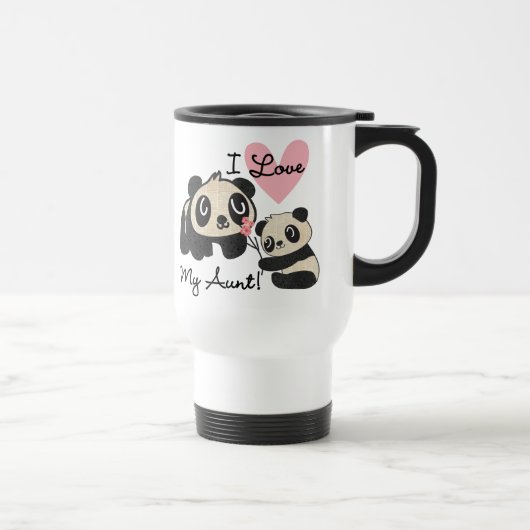 Mug De Voyage Les pandas I aiment ma tante (Droite)
