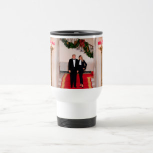 Mug De Voyage Les pas de Noël Président Donald Trump & Melania