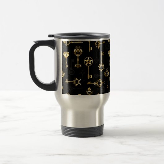 Mug De Voyage Les Patters de Seamless avec Golden Keys (Gauche)