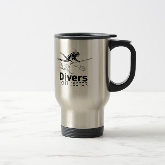 Mug De Voyage les plongeurs le font plus profond (Droit)
