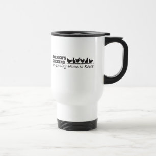 Mug De Voyage Les poulets de l'Amérique viennent à la maison a