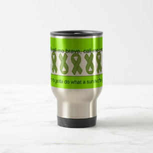 Mug De Voyage Les rubans de conscience de lymphome ne