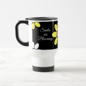 Mug De Voyage Les sourires fleurissent mignon Chien Fleur Jaune (Gauche)