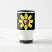 Mug De Voyage Les sourires fleurissent mignon Chien Fleur Jaune (Centre)