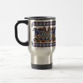 Mug De Voyage Les tasses, les chevaux et les oiseaux celtiques (Gauche)