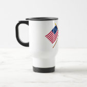 Mug De Voyage Les USA et drapeaux croisés par Guatemala (Gauche)