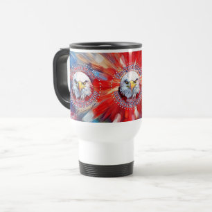 Mug De Voyage L'Esprit de 1776, 2026 L'Aigle Rouge de Feu d'Amér