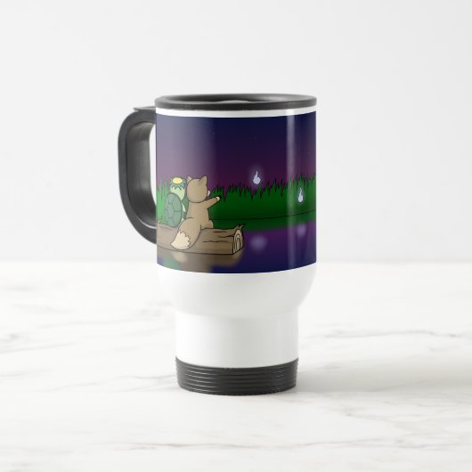 Mug De Voyage L'étang de Youkai - Kappa et Kitsune (Devant gauche)