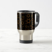 Mug De Voyage L'étoile artistique de David thème Hanukkah de Sli (Devant droit)