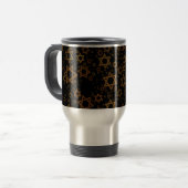 Mug De Voyage L'étoile artistique de David thème Hanukkah de Sli (Devant gauche)