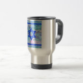 Mug De Voyage L'étoile de David sur le marbre (Devant droit)