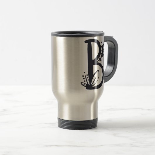Mug De Voyage Lettre B (Devant droit)