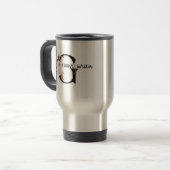 Mug De Voyage LETTRE Florale BOHO GROOMsman (Devant gauche)
