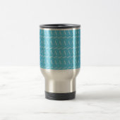 Mug De Voyage Lettre initiale A, Aqua Blue (Centre)
