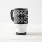 Mug De Voyage Lettre initiale D monogramme (Devant gauche)