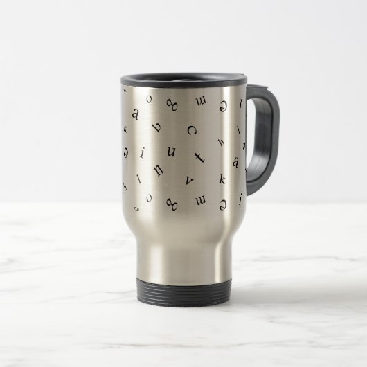 Mug De Voyage Lettres (Devant droit)