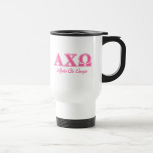 Mug De Voyage Lettres roses Alpha Chi Omega