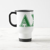 Mug De Voyage Lettres vertes d'Alphi Chi Omega (Gauche)