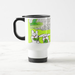 Mug De Voyage Lettuce Entertain U Cartoon Rabbits
