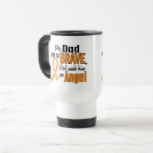 Mug De Voyage Leucémie de papa d'ange (Devant gauche)