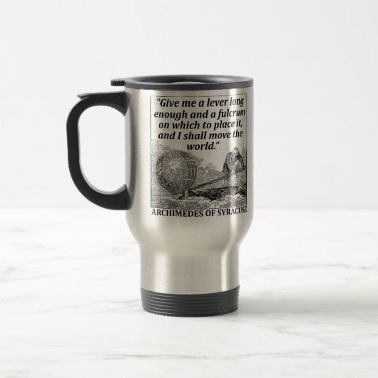Mug De Voyage Levier d'Archimède (Gauche)
