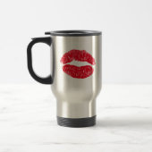 Mug De Voyage Lèvres de baiser rouges (Gauche)