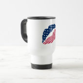 Mug De Voyage Lèvres rouges et bleues (Devant gauche)