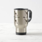 Mug De Voyage Lévrier afghan (Devant droit)