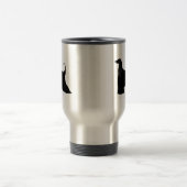 Mug De Voyage Lévrier afghan en silhouette (Centre)