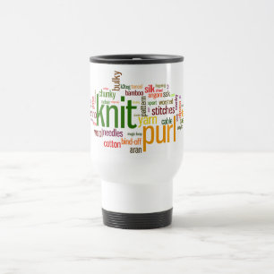 Mug De Voyage Lexique de tricot - mots pour des tricoteuses !