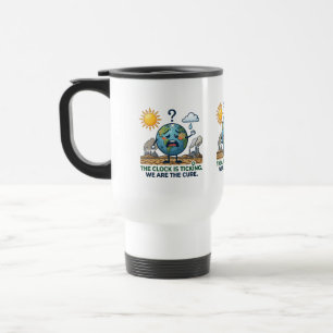 Mug De Voyage L'Horloge Tourne   Sensibilisation Écologique Terr