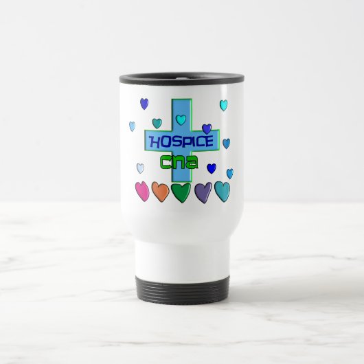 Mug De Voyage L'hospice PEUT conception multi de coeurs (Centre)