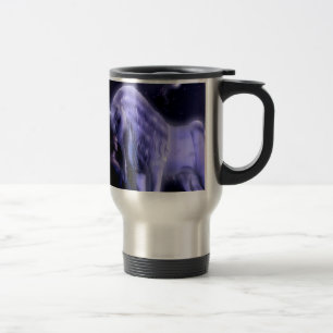 Mug De Voyage Licorne abstraite de fée de Puple d'imaginaire
