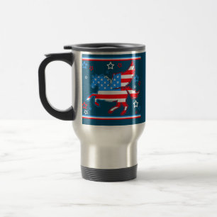 Mug De Voyage Licorne Mignonne Drapeau Américain Americorn Femme