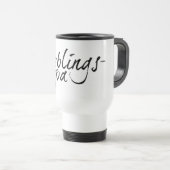 Mug De Voyage Lieblingspapa - schwarzer Schriftzug 00001 (Devant droit)