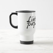 Mug De Voyage Lieblingspapa - schwarzer Schriftzug 00001 (Gauche)