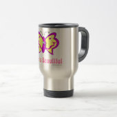 Mug De Voyage Life Is Beautiful Butterfly (Devant droit)