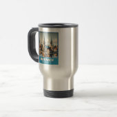Mug De Voyage Ligne aérienne Retro Bremen (Devant gauche)