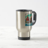 Mug De Voyage Ligne aérienne Retro Leipzig (Devant droit)